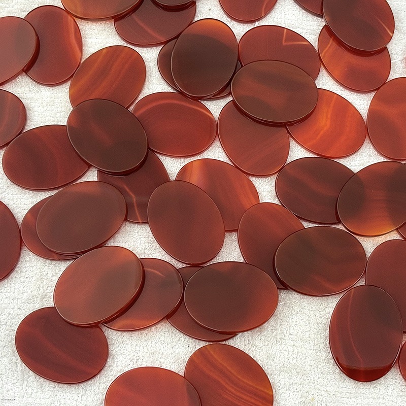 30x40mm red agate ovals (1)
