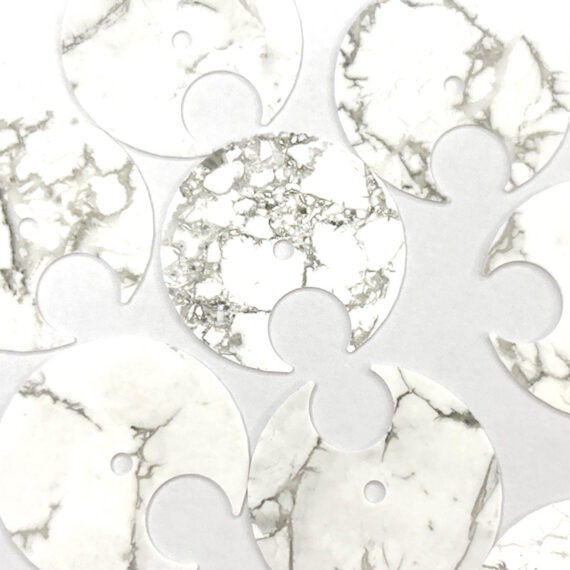 White howlite watch dials