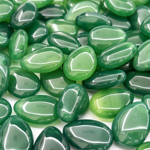 Green agate drops