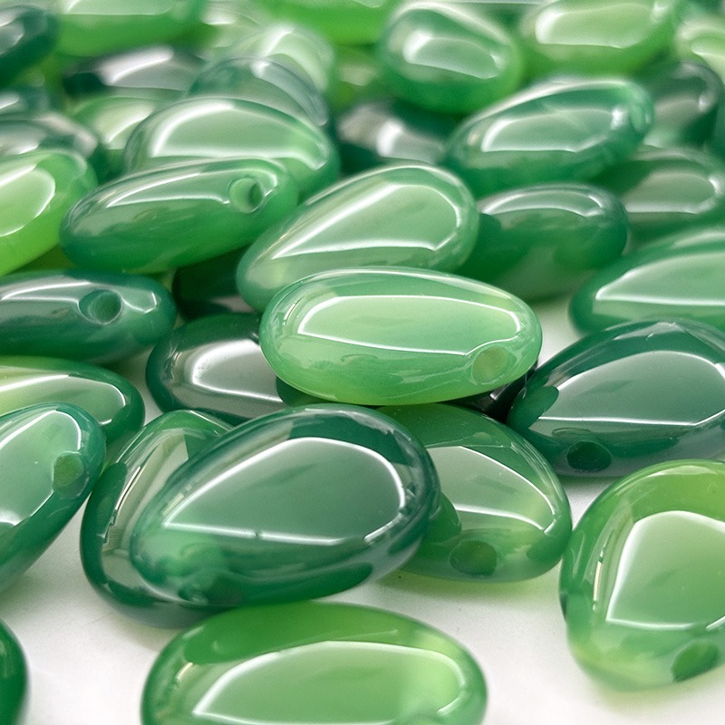 Green agate drops