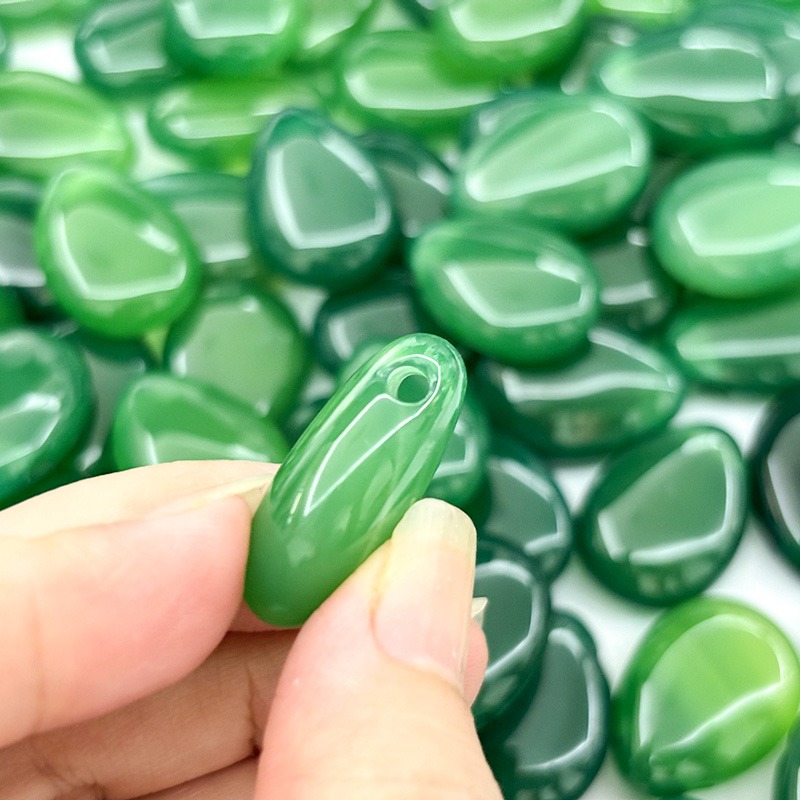 Green agate drops