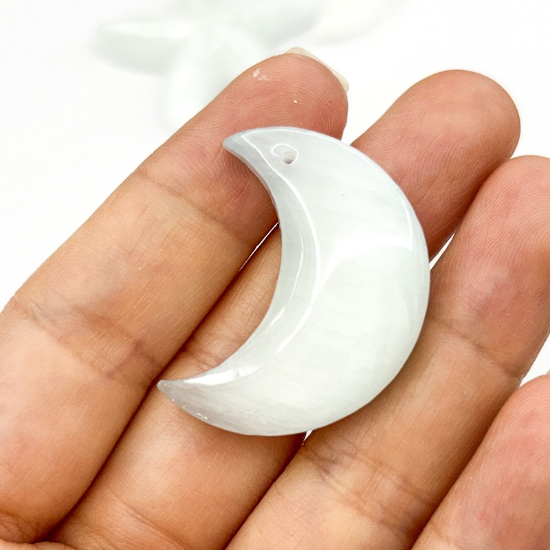 Selenite pendants