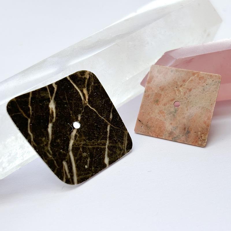 Irreguar shaped gemstone watch dials