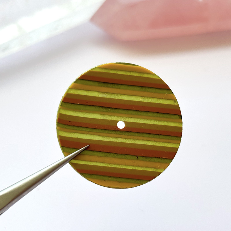 Mixed color stone dials for watch making