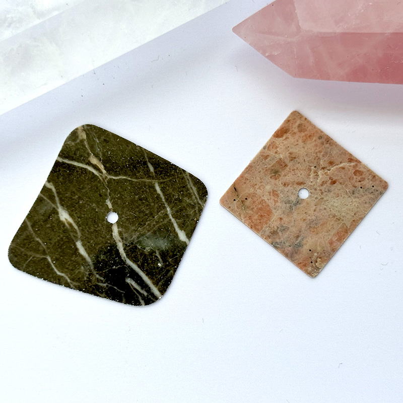 Irreguar shaped gemstone watch dials