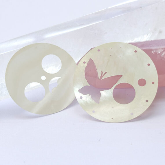 Carved MOP shell watch dials