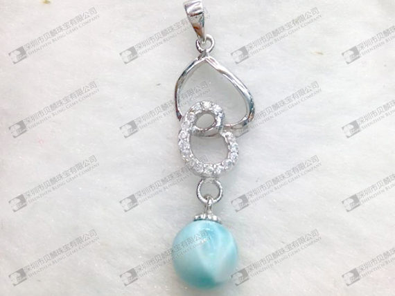 NO.1301 New arrival Larimar earrings round beaded earrings 6mm,8mm