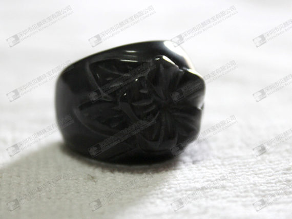 Black gemstone rings for sale,black cat eye rings 30x24mm