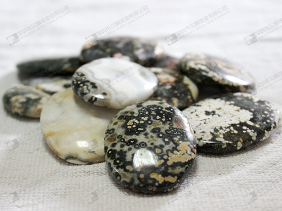 Gemstone loose beads natural ocean jasper for pendants