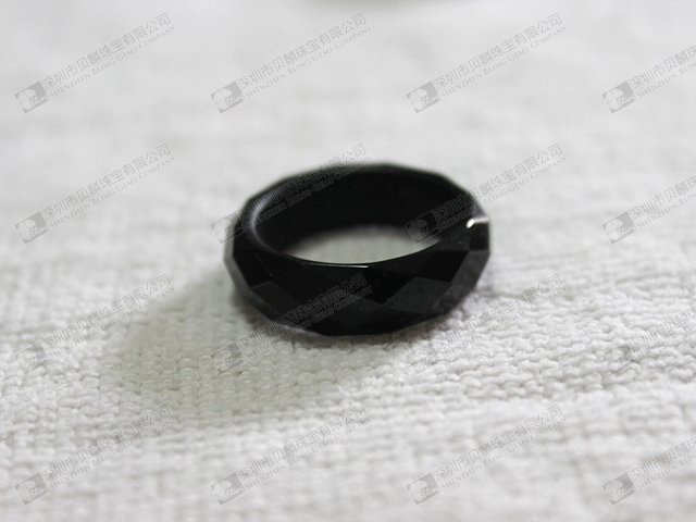Hot seller black obsidian jewelry,obsidian ring