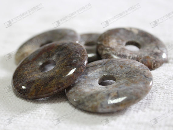 Natural semi precious stone donuts