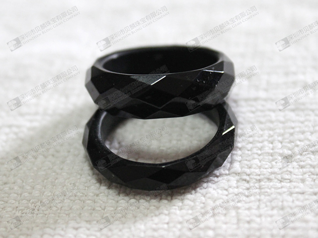 Wholesale price black obsidian rings for men