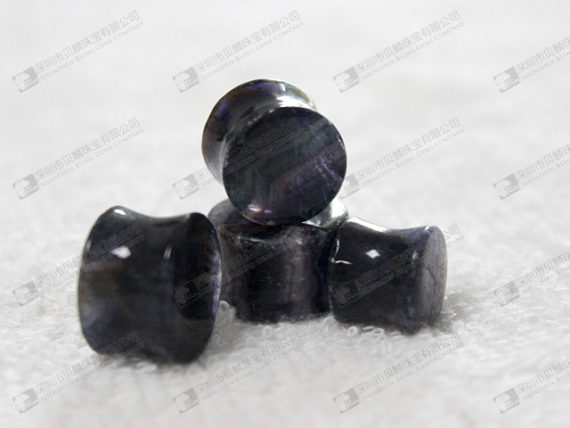 Body piercing jewelry,stone ear plugs,rainbow flourite ear plugs 螢石耳塞