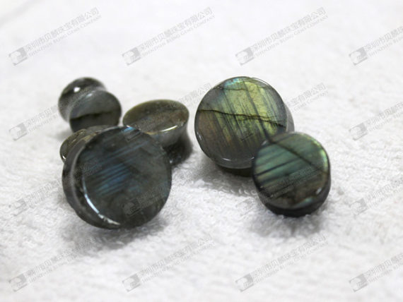 Labradorite ear plugs閃光石耳塞