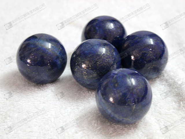 Dyed natural Lapis balls for sale 青金圓球