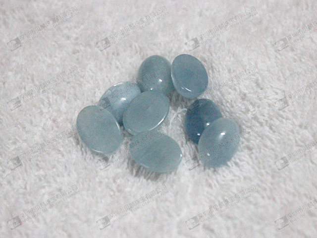 Aquamarine cabochons,Aquamarine loose stone beads 10x14mm 海藍寶
