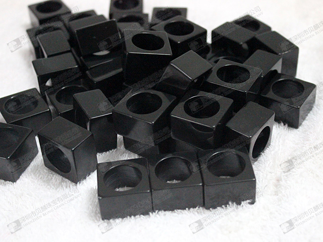 Loose stone,synthetic stone cubes wholesale 16mm 人造黑瑪瑙