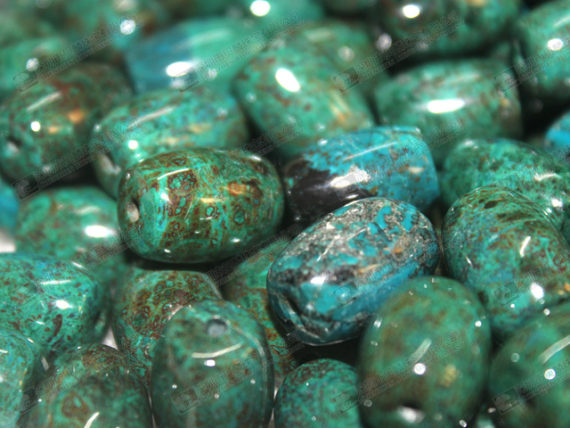 Good quality!Natural chrysocolla stone beads wholesale 鳳凰石