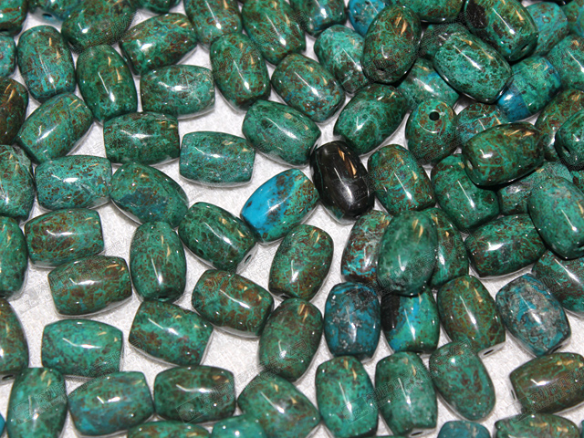 Good quality!Natural chrysocolla stone beads wholesale 鳳凰石