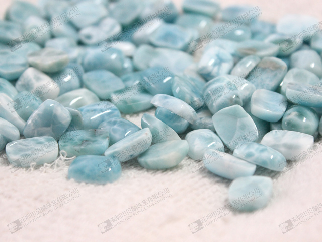 Natural loose gemstone,larimar beads wholesale 拉力瑪