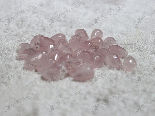 Rose quartz faceted drop beads for necklaces,bracelets 9x14mm 粉晶
