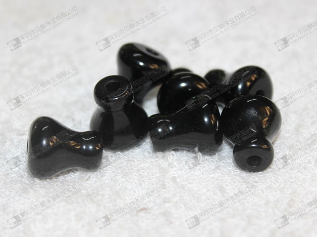 Wholesale black onyx stone knobs 黑瑪瑙旋鈕
