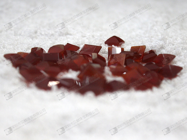 Wholesale carnelian faceted rectangle beads for jewelry making 紅瑪瑙