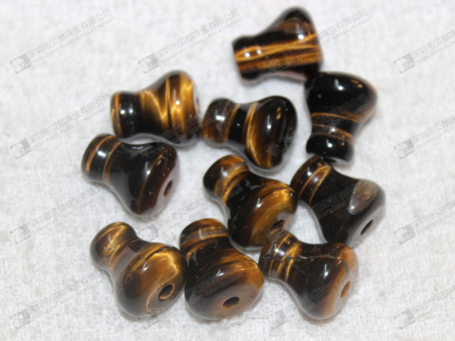 Wholesale semi precious stone knobs ,tiger eye knobs for drawers 虎眼把手