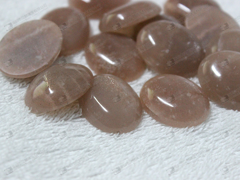25x18mm Natural sunstone loose beads 太阳石
