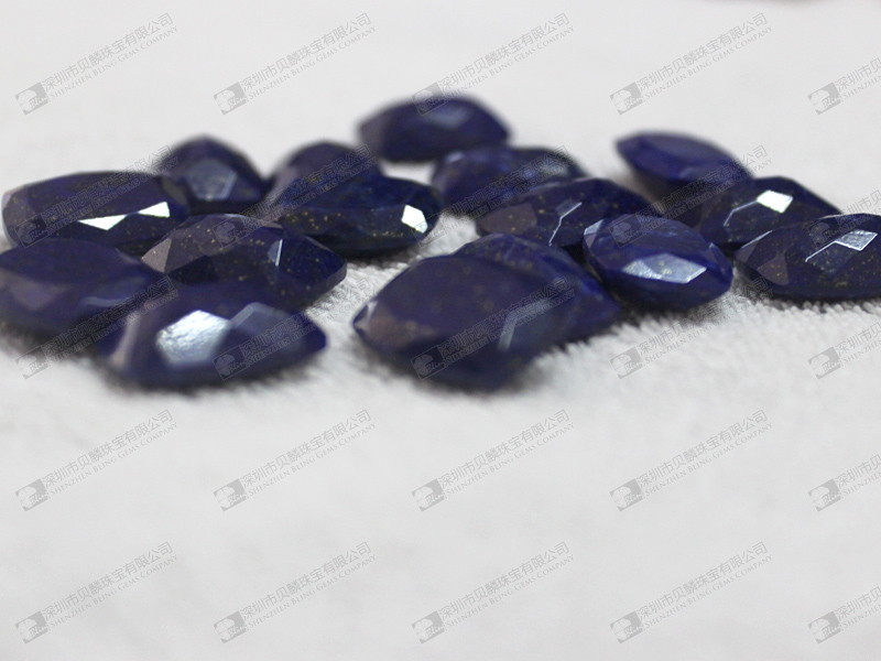 Faceted lapis beads 青金