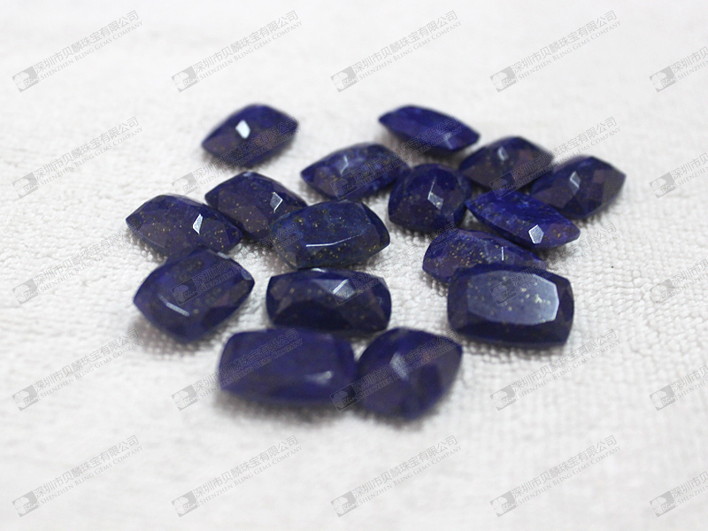 Faceted lapis beads 青金