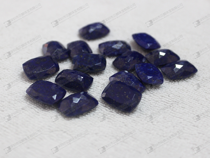 Faceted lapis beads 青金