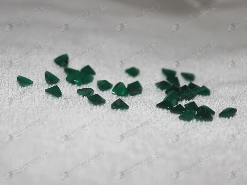 Green agate faceted beads wholesale,small size