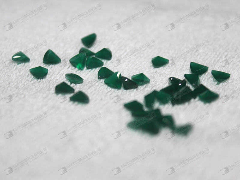Green agate faceted beads wholesale,small size