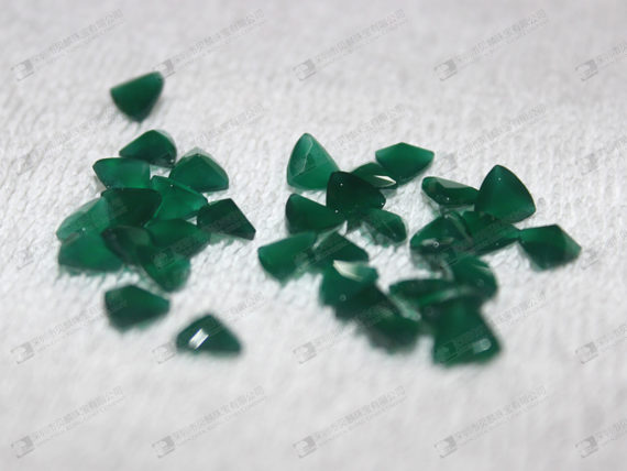 Green agate faceted beads wholesale,small size