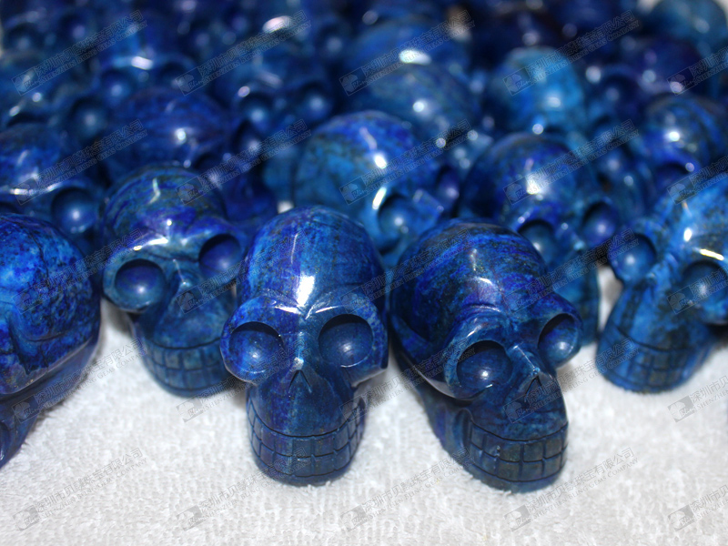 Lapis lazuli carved skulls 骷髏頭