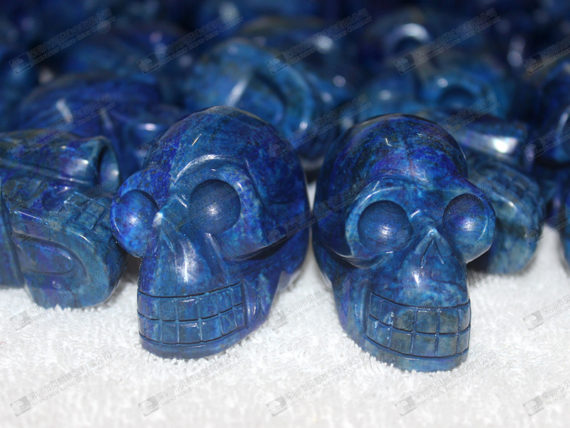 Lapis lazuli carved skulls 骷髏頭