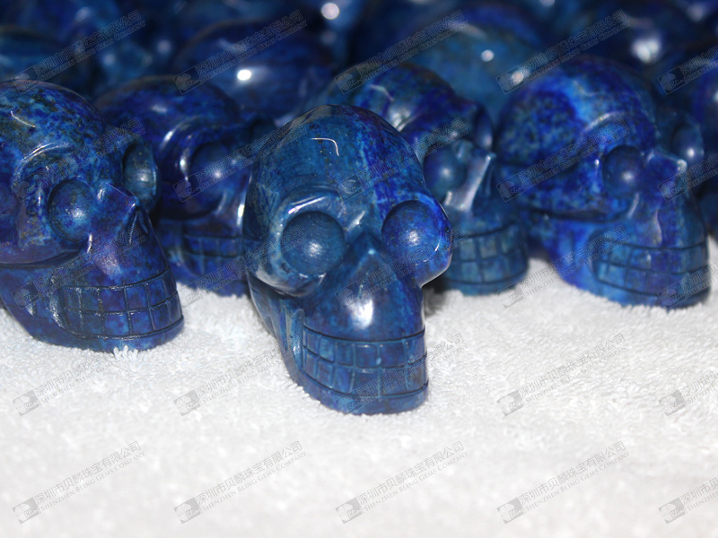 Lapis lazuli carved skulls 骷髏頭