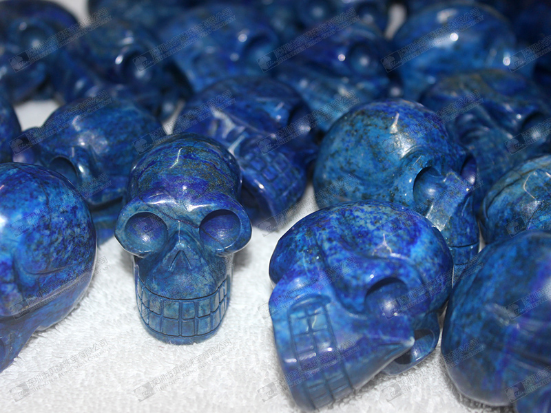 Lapis lazuli carved skulls 骷髏頭