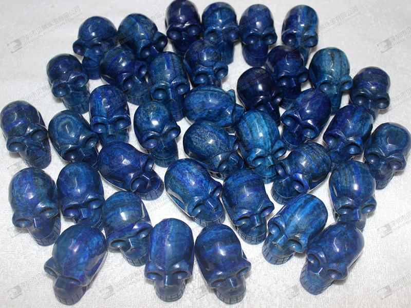 Lapis lazuli carved skulls 骷髏頭