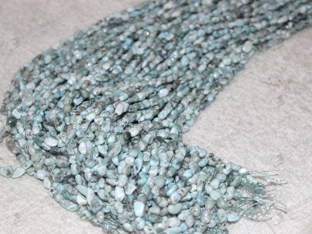 Larimar Chip beads