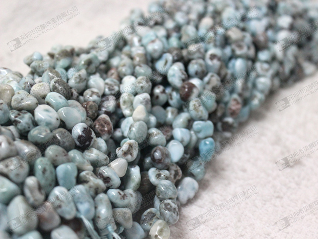 Larimar Chip beads