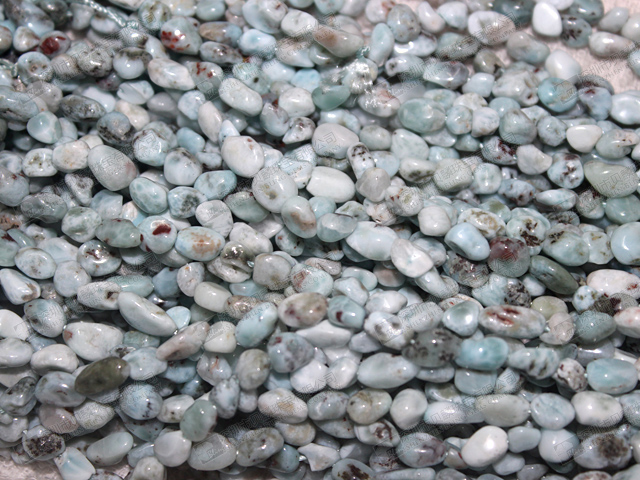 Larimar Chip beads