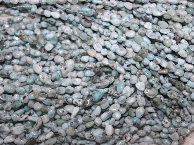 Larimar Chip beads