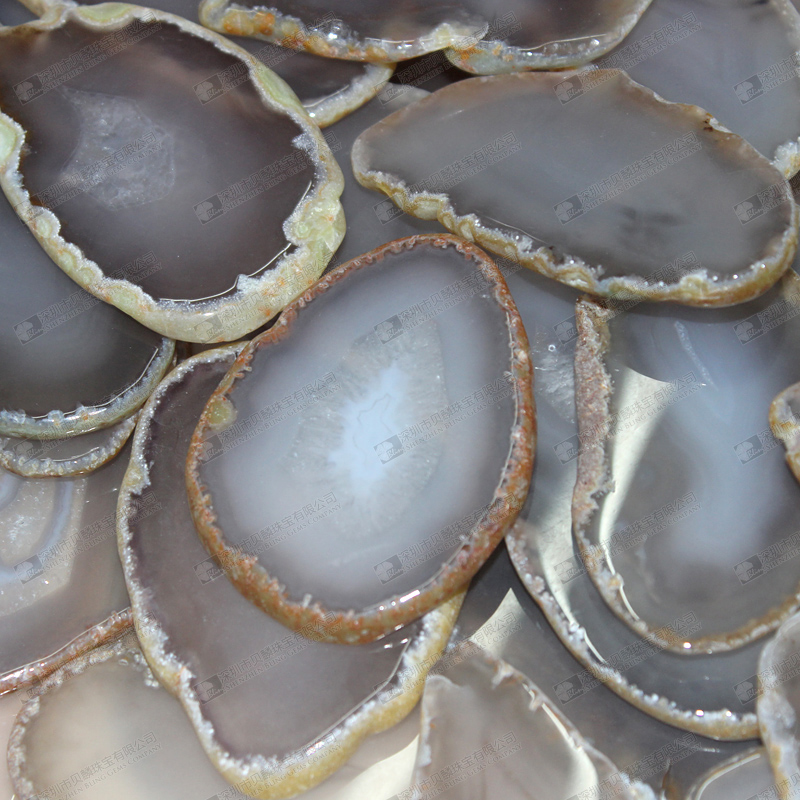 Natural grey agate slices agate coasters wholesale