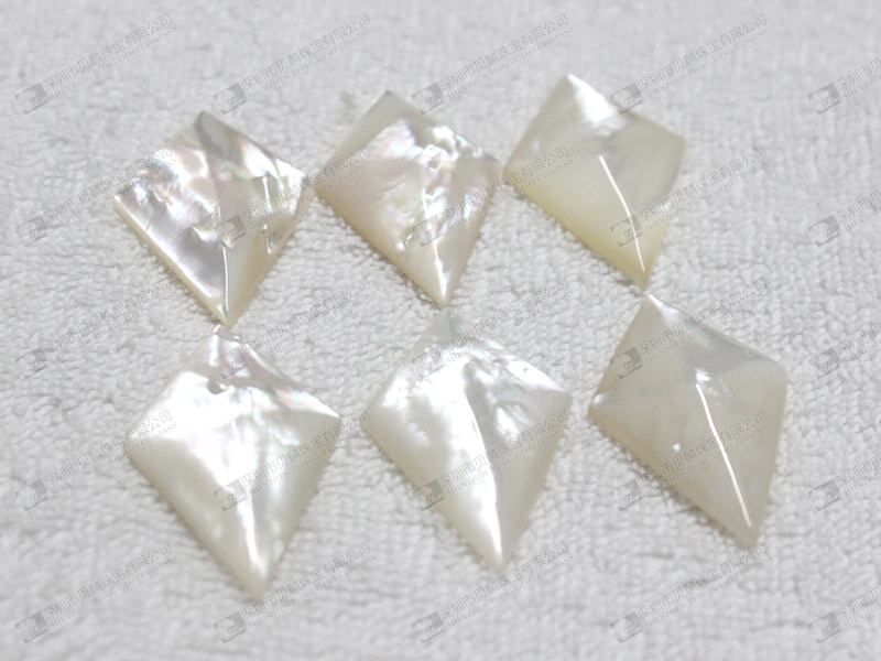 White MOP kite shaped beads for earring making