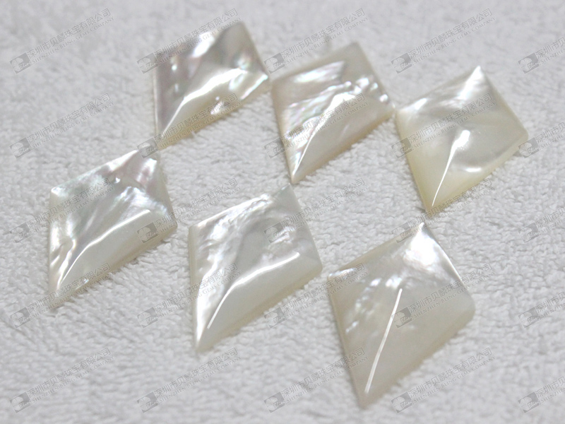 White MOP kite shaped beads for earring making