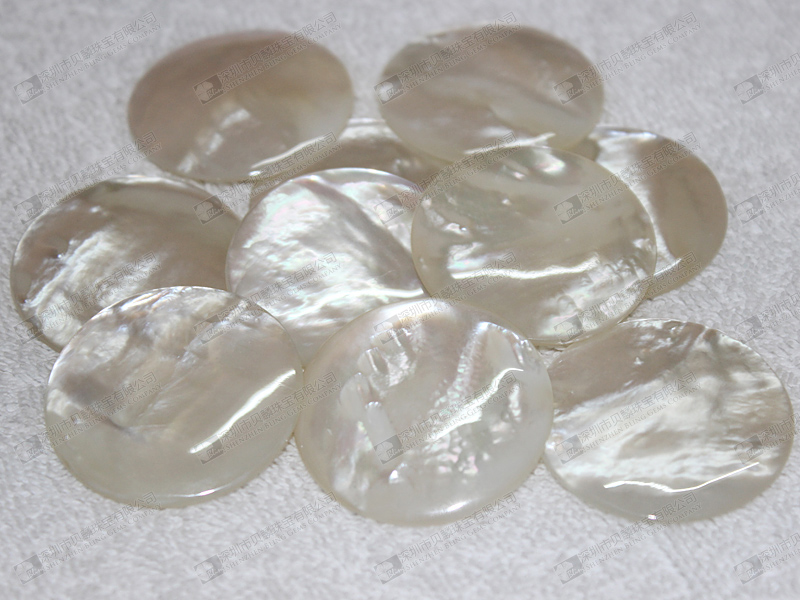 White mother of pearl shell dome beads 白貝