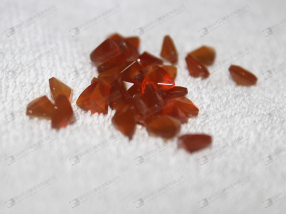 Wholesale gemstone loose beads,red agate faceted beads 紅瑪瑙三角形