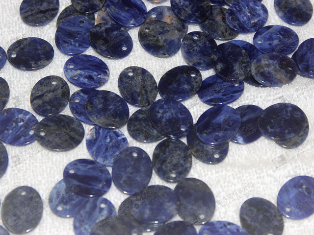 17x21mm,2mm thickness natural blue sodalite oval discs wholesale